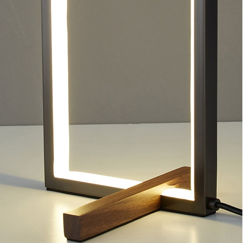 Rectangular LED design bedside lamp