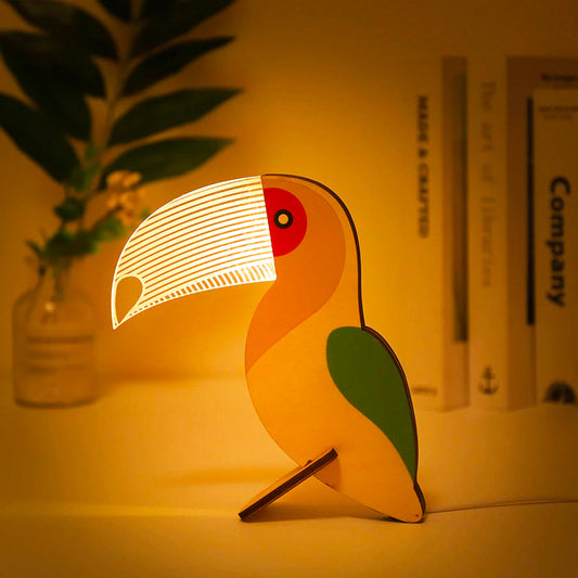 Animal bedside lamp for children