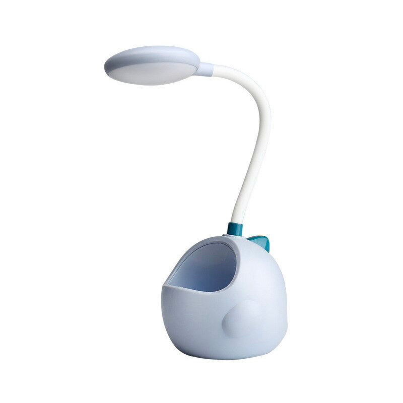 Children's bedside lamp with pencil cup