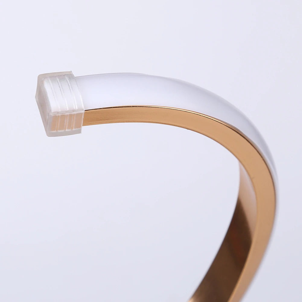 Spiral LED bedside lamp