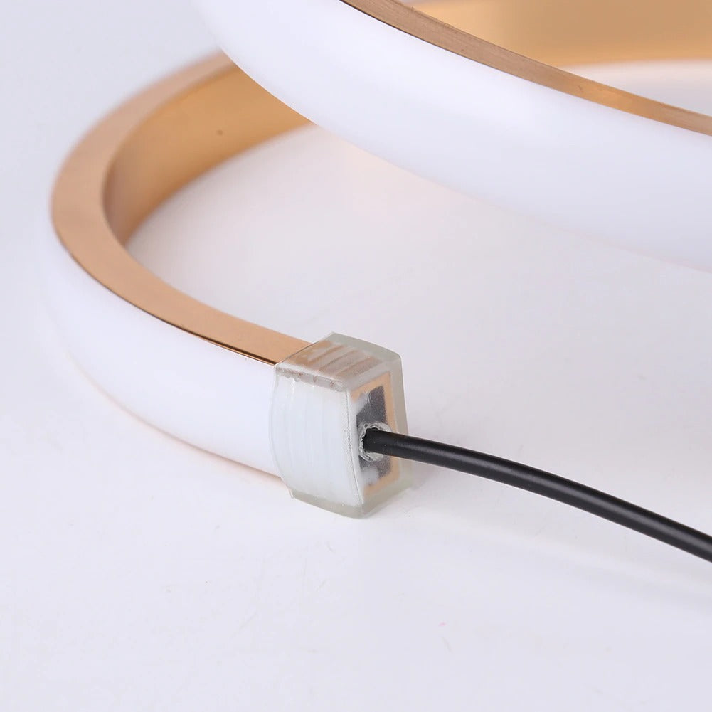 Spiral LED bedside lamp