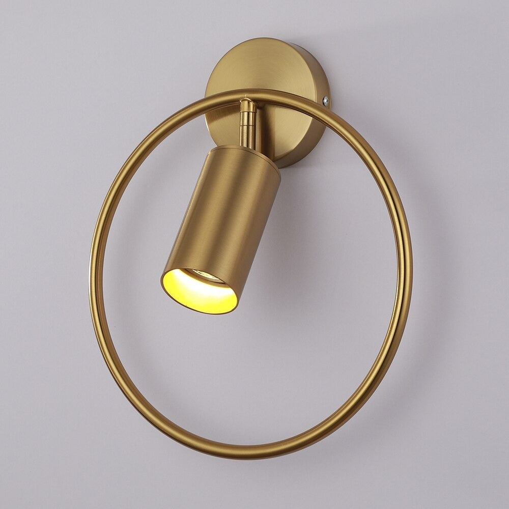 Design circle wall bedside lamp