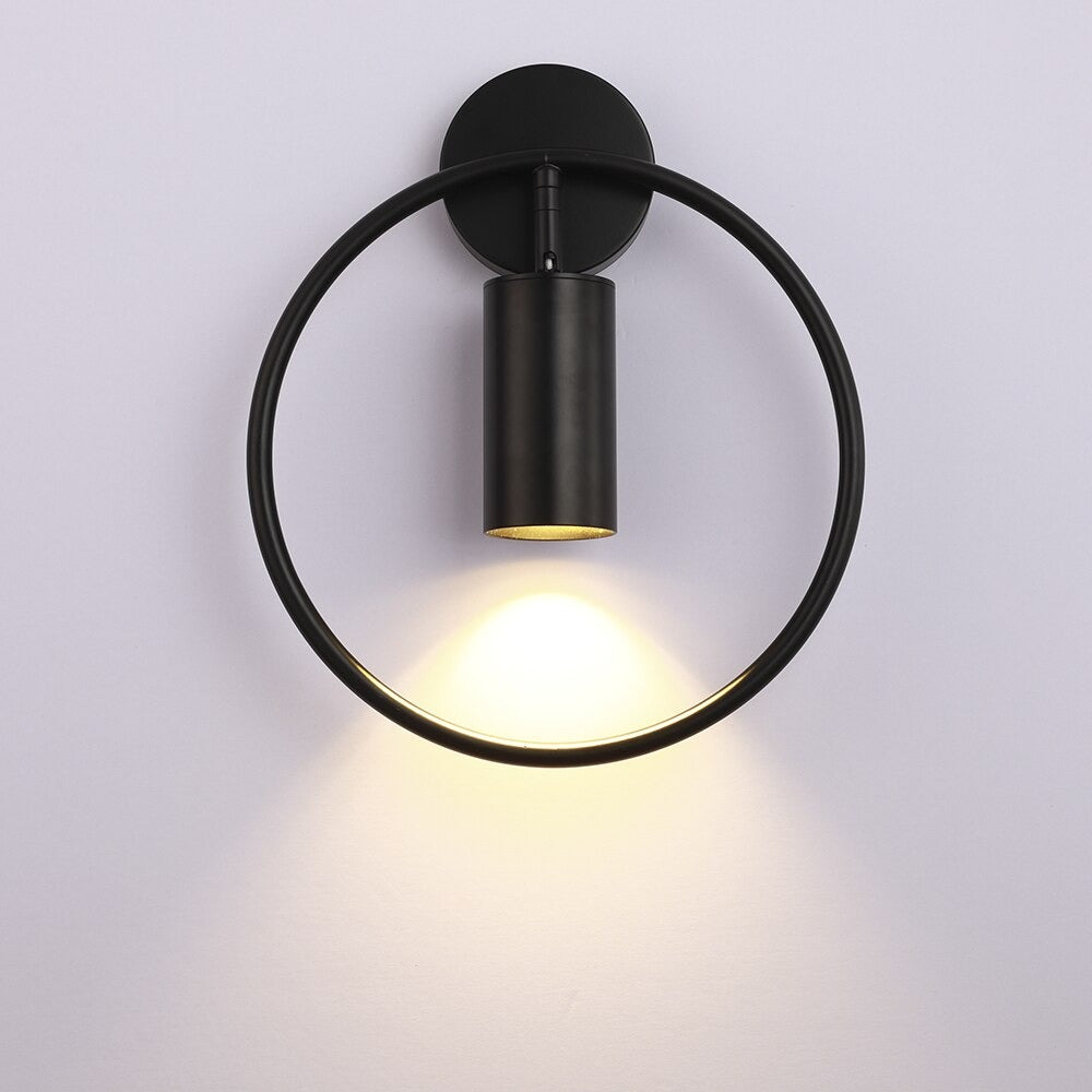 Design circle wall bedside lamp