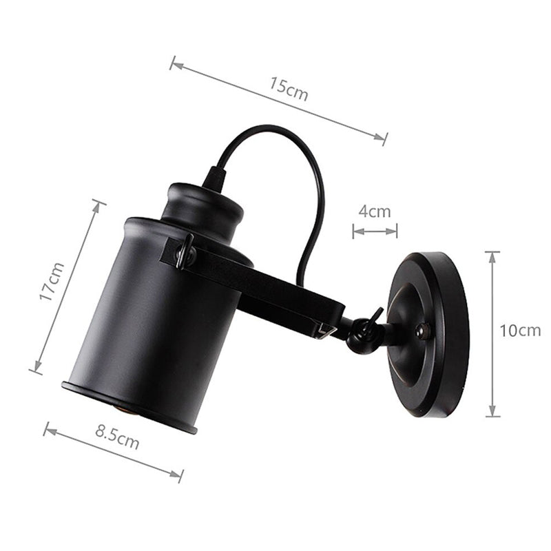 Vintage industrial wall bedside lamp