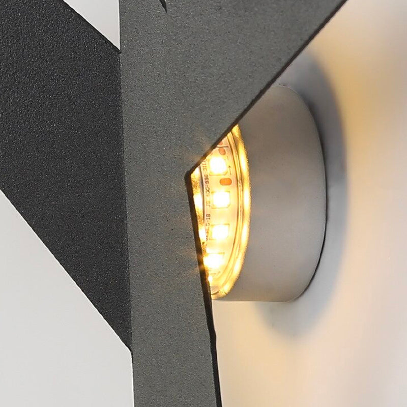 Metal birds wall bedside lamp