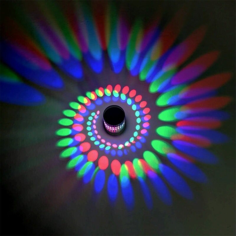 Spiral wall bedside lamp