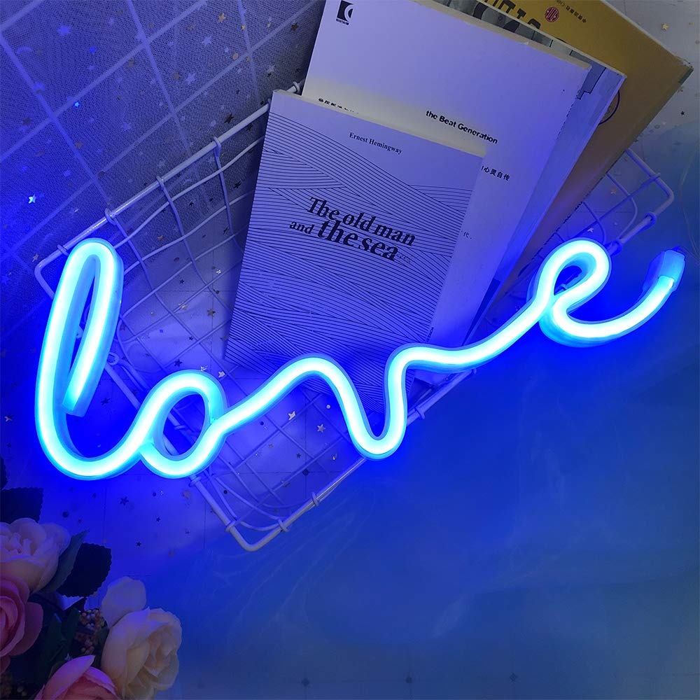 LOVE neon light bedside lamp