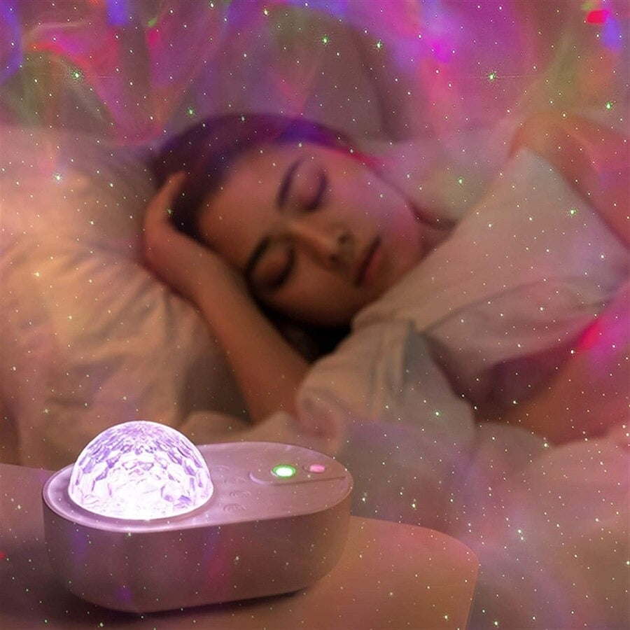 LED galaxy projector bedside lamp
