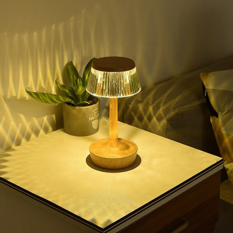 Vintage LED touch-sensitive bedside lamp