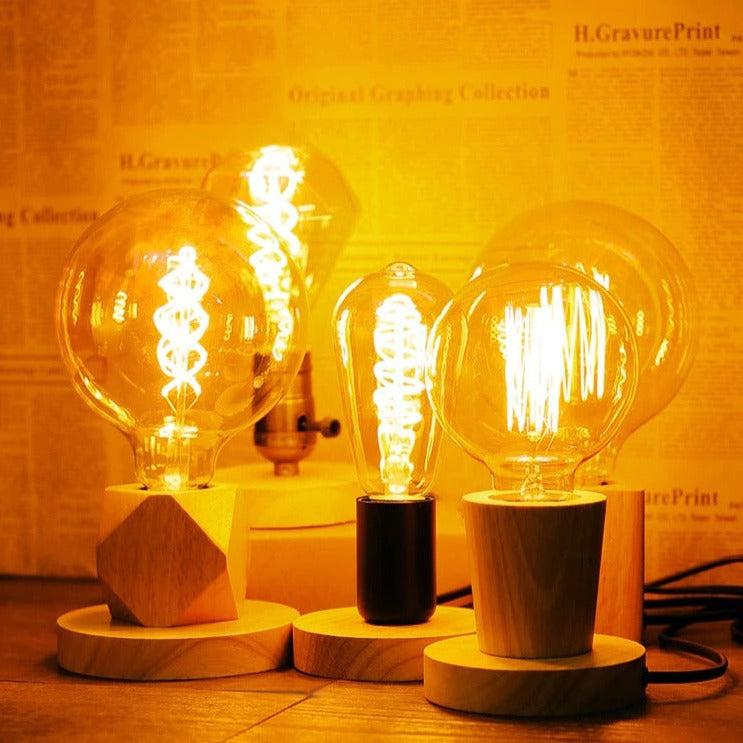 Vintage Edison bedside lamp