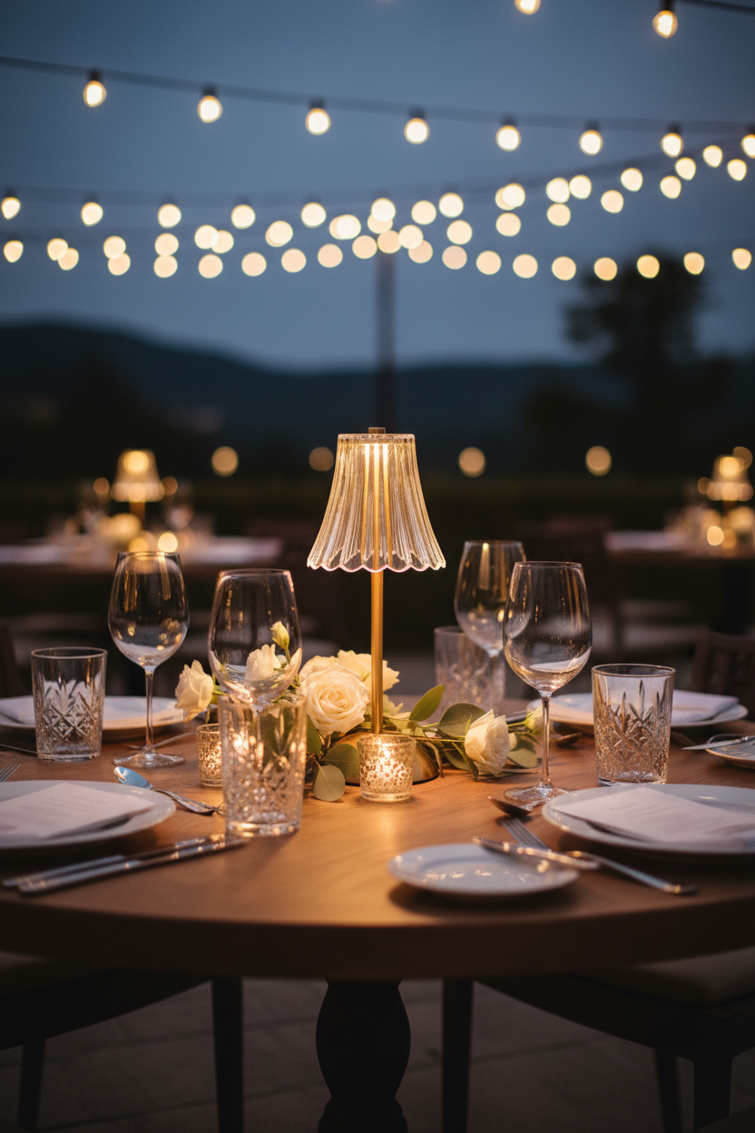 Art Deco Brass Bedside Lamp