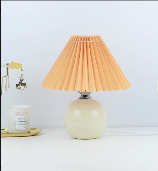 Ceramic vintage bedside lamp