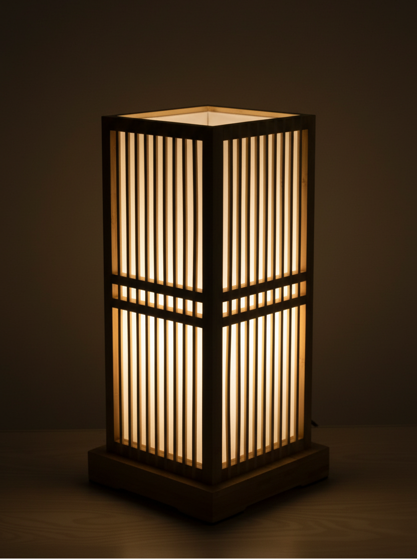 Tatami Japanese bedside lamp