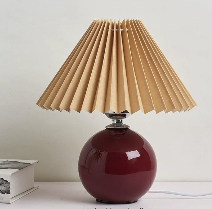 Ceramic vintage bedside lamp
