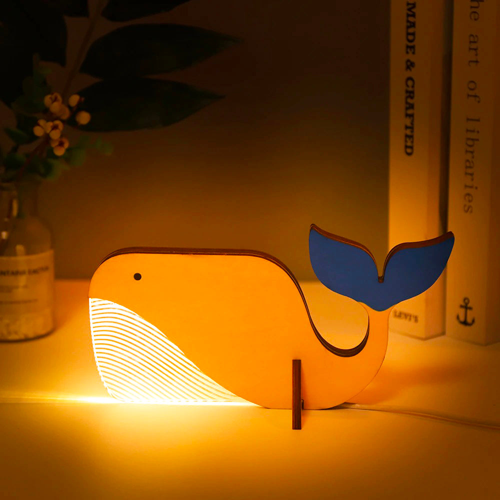 Animal bedside lamp for children