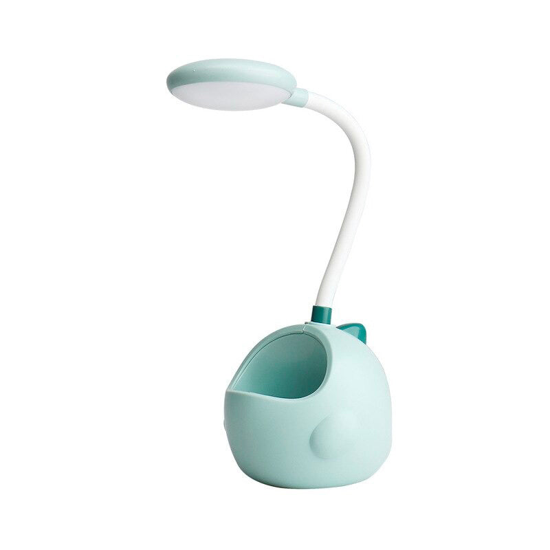 Children's bedside lamp with pencil cup