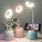 Pencil cup and phone holder bedside lamp for children