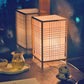 Japanese square bedside lamp