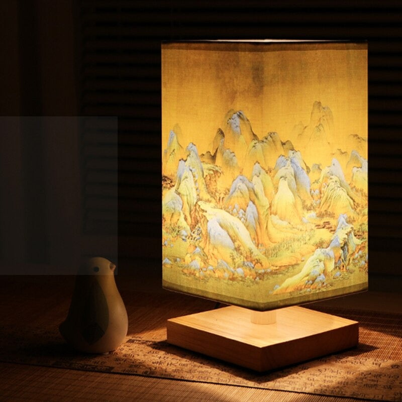 Japanese Scandinavian bedside lamp