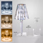 Diamond-shaped LED bedside lamp