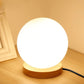 Round LED bedside lamp