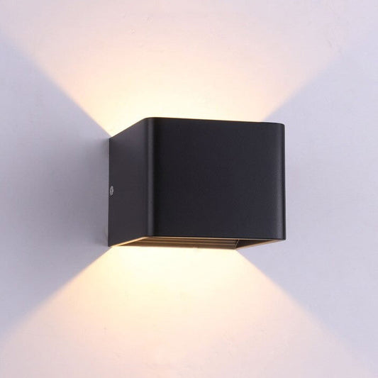 Cubic wall bedside lamp