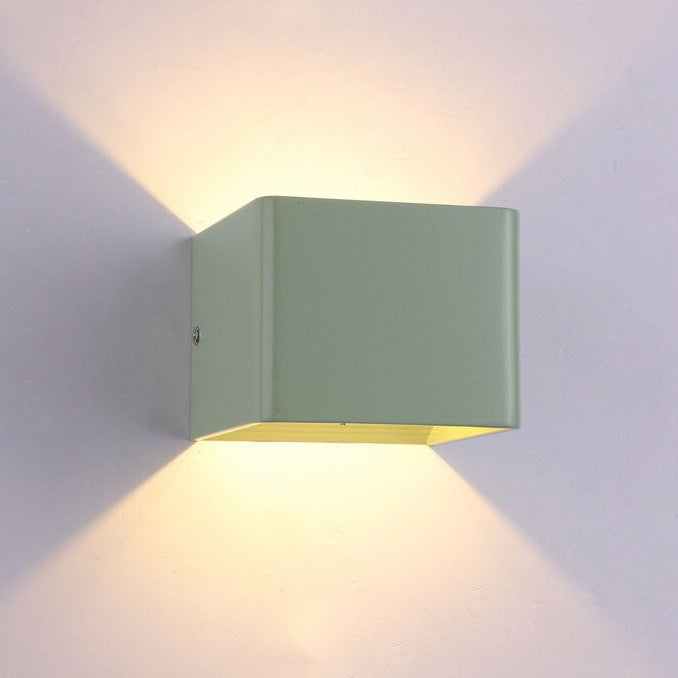 Cubic wall bedside lamp