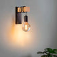 Square industrial wall bedside lamp