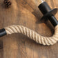 Industrial wall bedside lamp with rope