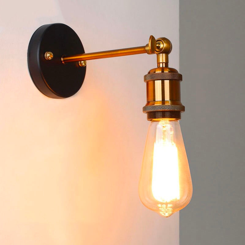 Edison industrial wall bedside lamp
