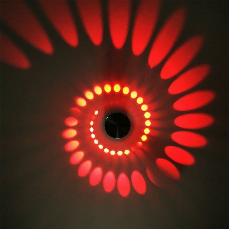 Spiral wall bedside lamp
