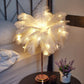 Feather LED bedside lamp