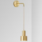 Golden design hanging bedside lamp