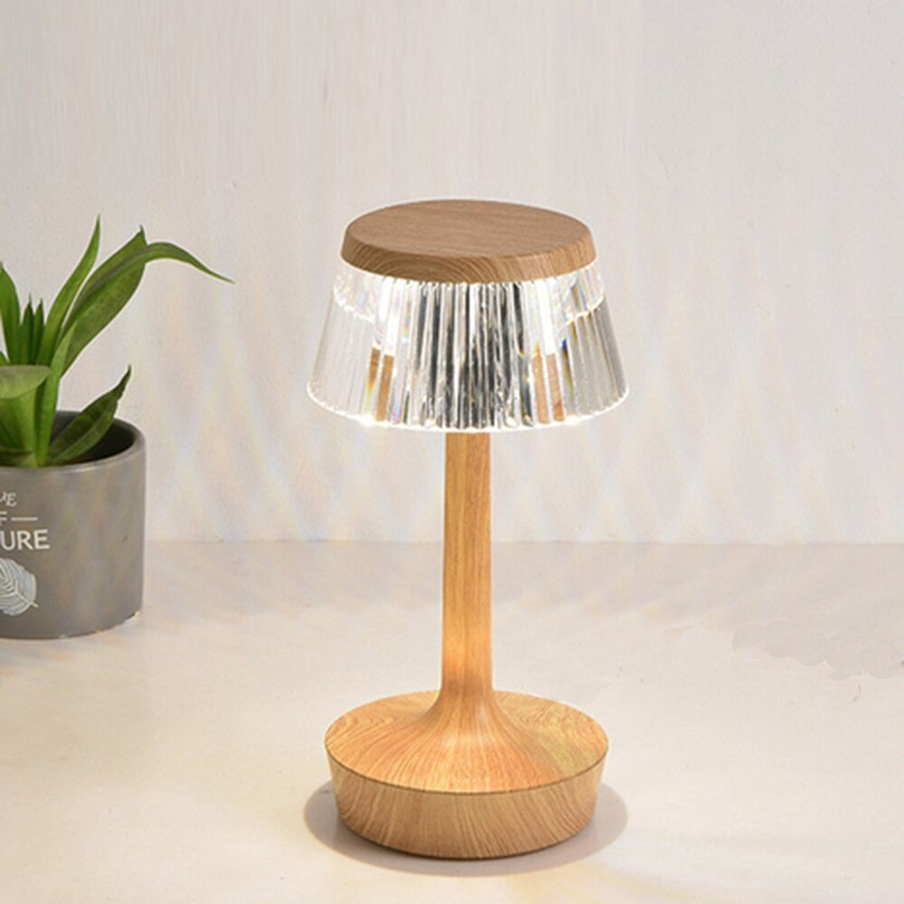 Vintage LED touch-sensitive bedside lamp